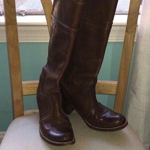 Cognac Frye Boots